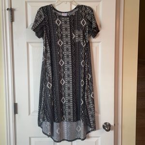Black and White Patterned LulaRoe Dress